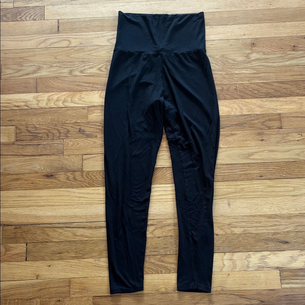 Hatch Black High-Waist Maternity Leggings